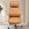 Add a touch of sophistication to your workspace with the Luxury Quilted High Back Executive Office Chair, crafted for professionals who value premium comfort and elegant design. Featuring a beautifully quilted upholstered backrest and headrest, this chair delivers a luxurious seating experience while enhancing the aesthetics of executive offices and corporate interiors. The ergonomic high-back structure supports the neck, shoulders, and lower back, helping maintain proper posture during extended working hours. The integrated cushioned headrest provides superior neck support, while the generously padded seat ensures exceptional comfort throughout the day. Designed for smooth movement and flexibility, this executive chair includes a 360-degree swivel mechanism, height-adjustable seat control, and durable caster wheels for effortless mobility. The sturdy chrome-finish metal base offers excellent stability and long-lasting durability, making it ideal for daily professional use. With its premium quilted detailing, modern armrest design, and refined contemporary appearance, this chair is perfectly suited for directors, CEOs, managers, consultants, and professionals seeking a luxurious office seating solution. Key Features Premium quilted upholstery design Ergonomic high-back support Integrated cushioned headrest Comfortable padded armrests Thick seat cushioning for long-hour comfort 360° swivel functionality Height-adjustable seating mechanism Durable chrome-finish metal base Smooth rolling caster wheels Strong and stable construction Ideal For Executive cabins Director rooms CEO offices Manager cabins Corporate offices Boardrooms Luxury home offices SEO Keywords Luxury executive office chair, quilted office chair, high back executive chair, boss chair, premium office chair, director office chair, ergonomic office chair with headrest, CEO chair, manager chair, swivel executive chair, cushioned office chair, modern luxury office seating.