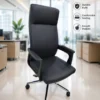 Enhance workplace comfort and productivity with the Ergonomic High Back Executive Office Chair, a premium seating solution designed for modern offices and professional environments. Featuring a sleek high-back silhouette, ergonomic back support, and generous cushioning, this chair offers excellent comfort during long working hours while maintaining a refined executive appearance. The high-back design supports the neck, shoulders, and spine, helping reduce fatigue and promote healthy posture throughout the workday. The thick cushioned seat provides superior sitting comfort, while the padded armrests support relaxed arm positioning for improved productivity and reduced shoulder strain. Engineered for daily office use, this executive chair includes a smooth height-adjustable mechanism, 360-degree swivel functionality, and durable caster wheels for effortless mobility across office floors. The sturdy chrome-finish metal base ensures excellent stability, strength, and long-term durability in demanding office settings. Its minimalist contemporary design and premium upholstery finish make this chair an excellent choice for executive cabins, director rooms, manager cabins, corporate offices, boardrooms, workstations, and home offices. Key Features Ergonomic high-back executive design Comfortable cushioned seat and backrest Padded armrests for enhanced comfort Thick seating cushion for extended use 360° swivel functionality Height-adjustable seating mechanism Durable chrome-finish metal base Smooth mobility caster wheels Strong and stable construction Professional contemporary office styling Ideal For Executive cabins Manager cabins Director rooms Corporate offices Boardrooms Workstations Professional offices Home offices SEO Keywords Ergonomic executive office chair, high back office chair, executive swivel chair, boss chair, premium office chair, manager office chair, director office chair, cushioned office chair, office chair with wheels, ergonomic office chair with armrests, corporate office chair, modern executive seating.