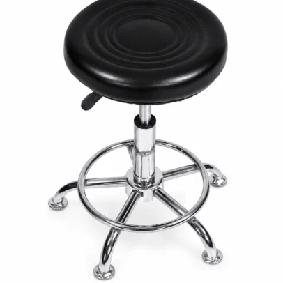 The Height Adjustable Revolving Task Stool with Chrome Base is a practical and durable seating solution designed for laboratories, clinics, salons, workshops, offices, and industrial workstations. Featuring a cushioned round seat, smooth revolving mechanism, and sturdy chrome-finish metal frame, this stool offers reliable comfort and flexibility for daily professional use. The padded seat is designed to provide comfortable support during extended working hours, while the height-adjustable mechanism allows users to customize seating height according to their workspace requirements. The 360-degree revolving function enables easy movement and accessibility, making it ideal for tasks that require frequent repositioning. Built with a strong chrome-plated metal base and reinforced support ring, this stool provides excellent stability, durability, and load-bearing performance. The integrated circular footrest enhances comfort by supporting proper leg positioning during prolonged sitting. Compact, easy to maintain, and suitable for high-traffic work environments, this revolving task stool is an excellent choice for laboratories, medical clinics, beauty salons, workshops, factories, and office workstations. Key Features Height-adjustable seating mechanism 360° revolving functionality Comfortable cushioned round seat Durable chrome-finish metal construction Reinforced circular footrest ring Stable four-leg base design Compact space-saving structure Easy to clean and maintain Suitable for commercial and industrial use Ideal For Laboratories Medical clinics Dental clinics Beauty salons Barber shops Workshops Factories Office workstations Industrial work areas SEO Keywords Revolving stool, laboratory stool, adjustable task stool, workstation stool, chrome stool, salon stool, clinic stool, industrial stool, round seat stool, height adjustable stool, revolving task chair, workshop stool, office task stool.