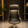 Premium High Back Executive Office Chair for Modern Workspaces Upgrade your workspace with the Premium High Back Executive Office Chair, designed to deliver exceptional comfort, professional style, and long-lasting durability. Crafted for executives, business professionals, managers, and home office users, this chair combines elegant aesthetics with ergonomic support to create a comfortable seating experience throughout the workday. The chair features a high-back executive design that provides excellent support for the back, shoulders, and neck while maintaining proper sitting posture. Its premium cushioned seat and backrest help reduce fatigue during long working hours, making it an ideal choice for corporate offices, executive cabins, conference rooms, director cabins, and premium home offices. Upholstered in high-quality premium leatherette, the chair offers a sophisticated appearance that enhances the professional look of any workspace. The smooth stitched finish, elegant contours, and modern design make it a perfect addition to contemporary office interiors. Designed for everyday performance, the chair includes a durable heavy-duty metal base with smooth-rolling caster wheels that provide effortless mobility across different flooring surfaces. The 360-degree swivel mechanism allows users to move freely without leaving their seat, increasing productivity and convenience during daily tasks. The generously padded seat is engineered with high-density foam to provide lasting comfort while maintaining its shape even after extended use. The ergonomically designed backrest supports the natural curve of the spine, helping reduce pressure on the lower back and improving sitting posture. Built using premium-quality materials, this executive office chair offers excellent stability, durability, and reliable performance in demanding office environments. Whether used for meetings, computer work, administration, or executive decision-making, this chair delivers the comfort and style professionals expect. Its luxurious appearance, premium upholstery, and modern construction make it suitable for corporate offices, startups, boardrooms, private cabins, reception offices, and commercial workspaces. The elegant design complements a wide range of office furniture and interior styles. If you are looking for a stylish, comfortable, and durable executive office chair that combines premium quality with ergonomic support, this model is an excellent choice. It is designed to enhance workplace comfort, improve productivity, and create a sophisticated office environment. Choose the Premium High Back Executive Office Chair to experience superior seating comfort, exceptional craftsmanship, and professional elegance for years to come. Key Features Premium High Back Executive Design Ergonomic Back Support Soft Cushioned Seat & Backrest Premium Leatherette Upholstery Heavy-Duty Metal Base 360° Swivel Function Smooth Rolling Castor Wheels Strong & Durable Construction Elegant Modern Design Comfortable for Long Working Hours Suitable for Corporate Offices Easy Maintenance Surface SEO Keywords Executive Office Chair High Back Executive Chair Premium Office Chair Luxury Office Chair Boss Chair Office Chair Ergonomic Executive Chair Revolving Office Chair Swivel Office Chair Director Office Chair Corporate Office Chair Leather Office Chair High Back Chair Office Furniture Executive Seating