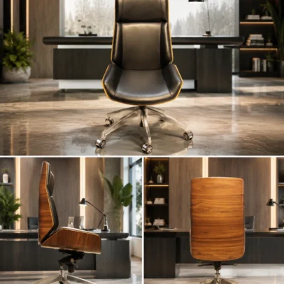 Premium High Back Executive Office Chair for Modern Workspaces Upgrade your workspace with the Premium High Back Executive Office Chair, designed to deliver exceptional comfort, professional style, and long-lasting durability. Crafted for executives, business professionals, managers, and home office users, this chair combines elegant aesthetics with ergonomic support to create a comfortable seating experience throughout the workday. The chair features a high-back executive design that provides excellent support for the back, shoulders, and neck while maintaining proper sitting posture. Its premium cushioned seat and backrest help reduce fatigue during long working hours, making it an ideal choice for corporate offices, executive cabins, conference rooms, director cabins, and premium home offices. Upholstered in high-quality premium leatherette, the chair offers a sophisticated appearance that enhances the professional look of any workspace. The smooth stitched finish, elegant contours, and modern design make it a perfect addition to contemporary office interiors. Designed for everyday performance, the chair includes a durable heavy-duty metal base with smooth-rolling caster wheels that provide effortless mobility across different flooring surfaces. The 360-degree swivel mechanism allows users to move freely without leaving their seat, increasing productivity and convenience during daily tasks. The generously padded seat is engineered with high-density foam to provide lasting comfort while maintaining its shape even after extended use. The ergonomically designed backrest supports the natural curve of the spine, helping reduce pressure on the lower back and improving sitting posture. Built using premium-quality materials, this executive office chair offers excellent stability, durability, and reliable performance in demanding office environments. Whether used for meetings, computer work, administration, or executive decision-making, this chair delivers the comfort and style professionals expect. Its luxurious appearance, premium upholstery, and modern construction make it suitable for corporate offices, startups, boardrooms, private cabins, reception offices, and commercial workspaces. The elegant design complements a wide range of office furniture and interior styles. If you are looking for a stylish, comfortable, and durable executive office chair that combines premium quality with ergonomic support, this model is an excellent choice. It is designed to enhance workplace comfort, improve productivity, and create a sophisticated office environment. Choose the Premium High Back Executive Office Chair to experience superior seating comfort, exceptional craftsmanship, and professional elegance for years to come. Key Features Premium High Back Executive Design Ergonomic Back Support Soft Cushioned Seat & Backrest Premium Leatherette Upholstery Heavy-Duty Metal Base 360° Swivel Function Smooth Rolling Castor Wheels Strong & Durable Construction Elegant Modern Design Comfortable for Long Working Hours Suitable for Corporate Offices Easy Maintenance Surface SEO Keywords Executive Office Chair High Back Executive Chair Premium Office Chair Luxury Office Chair Boss Chair Office Chair Ergonomic Executive Chair Revolving Office Chair Swivel Office Chair Director Office Chair Corporate Office Chair Leather Office Chair High Back Chair Office Furniture Executive Seating