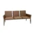three seater waiting bench, waiting bench, three seater bench, office waiting seating, reception seating, waiting area furniture, office reception furniture, upholstered waiting bench, brown waiting bench, commercial seating, office furniture, reception bench, Global Star Furniture, furniture manufacturer Ghaziabad
