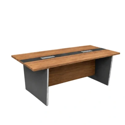PERKS conference table, modern conference table, office conference table, meeting room table, conference room table, office table, conference table with cable management, wooden conference table, conference table with modesty panel, black conference table, modern office furniture, corporate office furniture, meeting room furniture, office furniture manufacturer, office furniture Ghaziabad