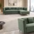 L-shaped sofa, sectional sofa, modern sectional sofa, green sofa, green L-shaped sofa, chaise sofa, modern living room sofa, contemporary sofa, upholstered sofa, lounge sofa, reception sofa, office lounge sofa, sofa furniture, sofa manufacturer, furniture manufacturer Ghaziabad