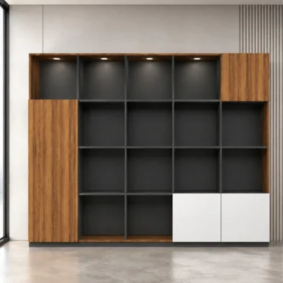 virtus office storage unit, virtus wall unit, office storage unit, office display unit, office wall storage, open shelf office cabinet, wooden office storage, office furniture, modern office storage, office storage furniture, office furniture manufacturer, office furniture Ghaziabad, furniture manufacturer Ghaziabad, commercial office furniture