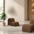 lounge chair brown lounge chair upholstered lounge chair modern lounge chair accent chair contemporary chair sculptural chair soft seating lounge furniture modern home furniture upholstered furniture furniture manufacturer furniture manufacturer in Ghaziabad Global Star Furniture