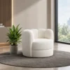 Modern cream upholstered accent lounge chair Contemporary cream accent chair with curved backrest Cream upholstered lounge chair for modern interiors Modern accent chair manufacturer in Ghaziabad Global Star Furniture cream upholstered lounge chair