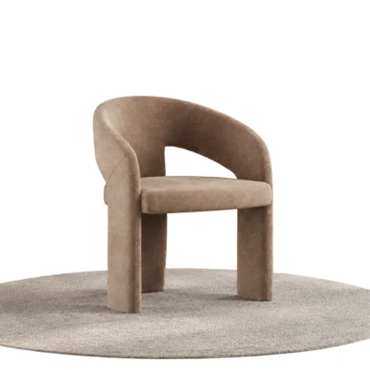 modern accent chair, upholstered accent chair, curved accent chair, beige accent chair, upholstered chair, modern chair, lounge chair, contemporary chair, accent seating, home furniture, commercial seating, Global Star Furniture, furniture manufacturer Ghaziabad