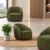olive green accent chair, barrel accent chair, upholstered accent chair, modern accent chair, green upholstered chair, barrel chair, lounge chair, curved back chair, contemporary chair, accent seating, upholstered lounge chair, home furniture, commercial seating, Global Star Furniture, furniture manufacturer Ghaziabad