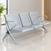 3 seater waiting chair, waiting chair, metal waiting chair, office waiting chair, reception chair, 3 seater reception chair, perforated waiting chair, office reception seating, visitor seating, office furniture, waiting area furniture, reception furniture, office chair manufacturer, furniture manufacturer in Ghaziabad, Global Star Furniture