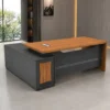 modern executive office table, executive office table, executive office desk, modern office table, office furniture, wooden finish office table, executive table with storage, office table with side storage, office table with cable management, modern executive desk, office furniture manufacturer, office furniture Ghaziabad, furniture manufacturer Ghaziabad, custom office table