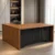 premium executive office table, executive office table, modern executive table, executive office desk, office table, wood finish office table, ribbed front office table, office table with cable management, premium office furniture, modern office furniture, executive table manufacturer, office furniture manufacturer, office furniture Ghaziabad, furniture manufacturer Ghaziabad, custom office table