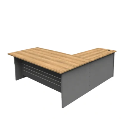 l shaped office table, l shaped executive table, executive workstation, executive office workstation, l shaped workstation, office table, office furniture, executive office table, office table with drawer storage, wood grain office table, modern office furniture, executive table manufacturer, office furniture manufacturer ghaziabad, custom office table, corporate office furniture