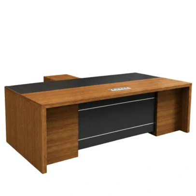 executive office table, executive desk, modern office table, office furniture, wooden look office table, office desk, executive table, office table manufacturer, office furniture manufacturer, office furniture Ghaziabad, cable management table, modern executive desk, commercial office furniture