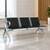 3 seater waiting chair, office waiting chair, reception waiting chair, 3 seater reception chair, visitor waiting chair, black waiting chair, office reception seating, waiting area furniture, reception furniture, office chairs, visitor seating, office furniture, office chair manufacturer, furniture manufacturer in Ghaziabad, Global Star Furniture