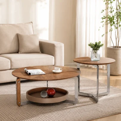centre table centre table set modern centre table dual level centre table round centre table wood grain centre table metal frame centre table centre table with tray living room table modern living room furniture contemporary centre table home furniture Ghaziabad furniture manufacturer Ghaziabad Global Star Furniture