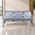 3 seater waiting chair, perforated waiting chair, metal waiting chair, office waiting chair, reception waiting chair, 3 seater reception chair, visitor waiting chair, perforated metal chair, office reception seating, waiting area furniture, reception furniture, office furniture, office chair manufacturer, furniture manufacturer in Ghaziabad, Global Star Furniture