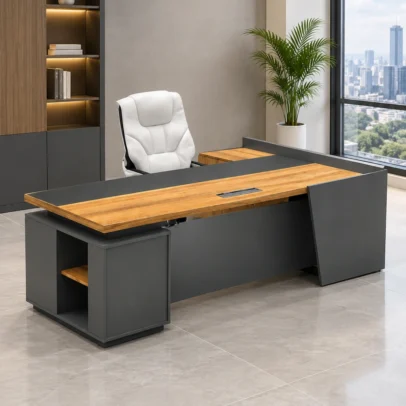 executive office table modern office table wood finish office table executive table office table with storage office table with cable management modern executive table executive office furniture corporate office furniture office furniture manufacturer office table manufacturer office furniture Ghaziabad furniture manufacturer Ghaziabad CEO cabin table
