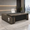 executive office table premium executive table dark wood office table modern office table executive table with storage fluted office table textured front panel table office table with cable management executive office furniture corporate office furniture office furniture manufacturer office table manufacturer office furniture Ghaziabad furniture manufacturer Ghaziabad