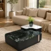 centre table centre table set modern centre table dual level centre table marble look centre table black centre table living room table modern living room furniture contemporary centre table square centre table marble look table home furniture Ghaziabad furniture manufacturer Ghaziabad Global Star Furniture