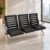 3 seater office chair, office waiting chair, reception waiting chair, 3 seater reception chair, black waiting chair, chrome frame waiting chair, visitor waiting chair, office reception seating, waiting area furniture, reception furniture, office furniture, office chair manufacturer, furniture manufacturer in Ghaziabad,