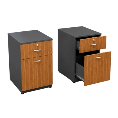 office storage pedestal, 2 drawer office storage, office drawer pedestal, office storage unit, office furniture, office storage cabinet, wooden finish office storage, black office storage, office furniture manufacturer, office furniture Ghaziabad, office storage furniture, commercial office furniture, office furniture supplier