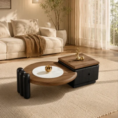 centre table centre table set modern centre table dual level centre table living room table wooden look centre table centre table with drawer modern living room furniture contemporary centre table home furniture Ghaziabad furniture manufacturer Ghaziabad Global Star Furniture