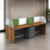 BRICKS 105 workstation, BRICKS 105 office workstation, two seat office workstation, office workstation, two person workstation, office workstation furniture, workstation with partition, office partition workstation, office workstation with drawers, three drawer workstation, corporate office workstation, modern office furniture, office furniture manufacturer, office furniture Ghaziabad, workstation manufacturer Ghaziabad