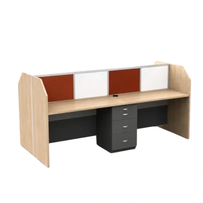2 seat office workstation, modern office workstation, office workstation, office workstation furniture, workstation with partition, office partition workstation, office workstation with drawers, three drawer workstation, corporate office workstation, commercial office furniture, modern office furniture, office furniture manufacturer, office furniture Ghaziabad, workstation manufacturer Ghaziabad