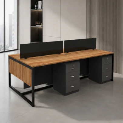 WAGON workstation, WAGON office workstation, 2 seat office workstation, 8x4 office workstation, office workstation, office workstation furniture, workstation with privacy panels, office workstation with drawers, two seat workstation, corporate office workstation, modern office furniture, office furniture manufacturer, office furniture Ghaziabad, workstation manufacturer Ghaziabad, commercial office furniture