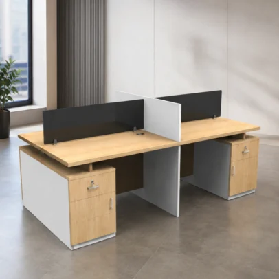 WAGON workstation, WAGON office workstation, 2 seat office workstation, 8x4 office workstation, two seat workstation, modern office workstation, office workstation furniture, workstation with privacy panels, office workstation with drawers, six drawer workstation, corporate office workstation, commercial office furniture, modern office furniture, office furniture manufacturer, office furniture Ghaziabad