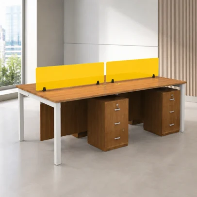 modern office workstation, office workstation, office workstation furniture, workstation with acrylic panel, acrylic privacy workstation, office workstation with storage, lockable office storage, wood finish workstation, office partition workstation, modern office furniture, corporate office workstation, commercial office furniture, office furniture manufacturer, office furniture Ghaziabad, workstation manufacturer Ghaziabad