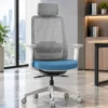 ergonomic office chair, mesh office chair, high back office chair, ergonomic mesh chair, computer chair, revolving office chair, swivel office chair, office chair with headrest, office chair with lumbar support, task chair, workstation chair