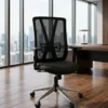 office chair, mesh office chair, black office chair, modern office chair, black mesh office chair, office chair with lumbar support, office chair with armrests, high back office chair, mesh back office chair, modern office furniture, office furniture, office chair manufacturer, office furniture manufacturer, office furniture Ghaziabad, furniture manufacturer Ghaziabad