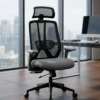 office chair, mesh office chair, high back office chair, office chair with headrest, mesh office chair with headrest, black office chair, grey office chair, office chair with lumbar support, office chair with armrests, modern office chair, cushioned office chair, office furniture, office chair manufacturer, office furniture manufacturer, office furniture Ghaziabad