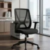 office chair, mesh office chair, high back office chair, modern office chair, black office chair, black mesh office chair, office chair with armrests, cushioned office chair, mesh back office chair, office furniture, office chair manufacturer, office furniture manufacturer, office furniture Ghaziabad, furniture manufacturer Ghaziabad