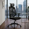 black office chair mesh office chair office chair with headrest ergonomic office chair black mesh chair cushioned office chair modern office chair contoured back office chair office seating office furniture office chair manufacturer office furniture manufacturer office furniture Ghaziabad Global Star Furniture
